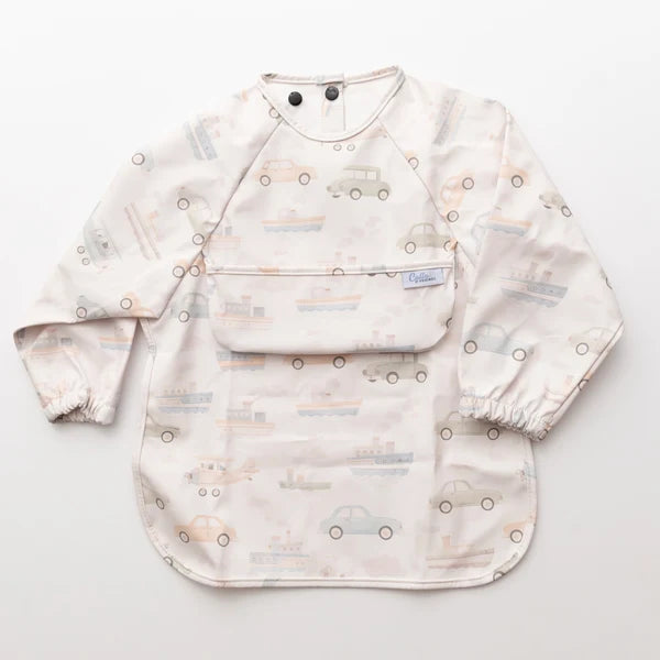 Calla & Friends Vintage Transportation Grayson Long Sleeve Bib
