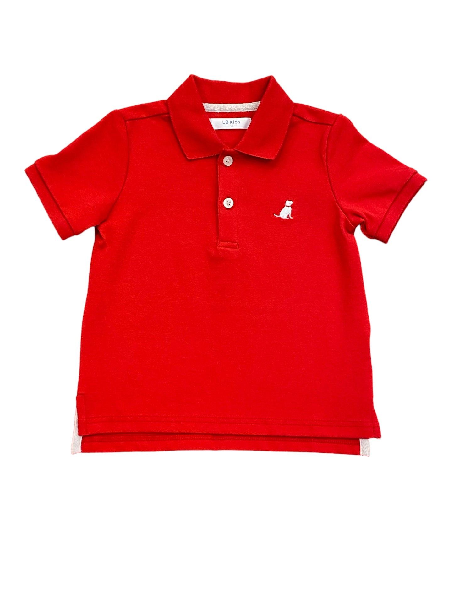 LB Kids Blake Red Polo