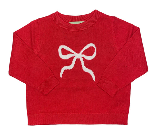 Sage & Lilly Red Bow Sweater