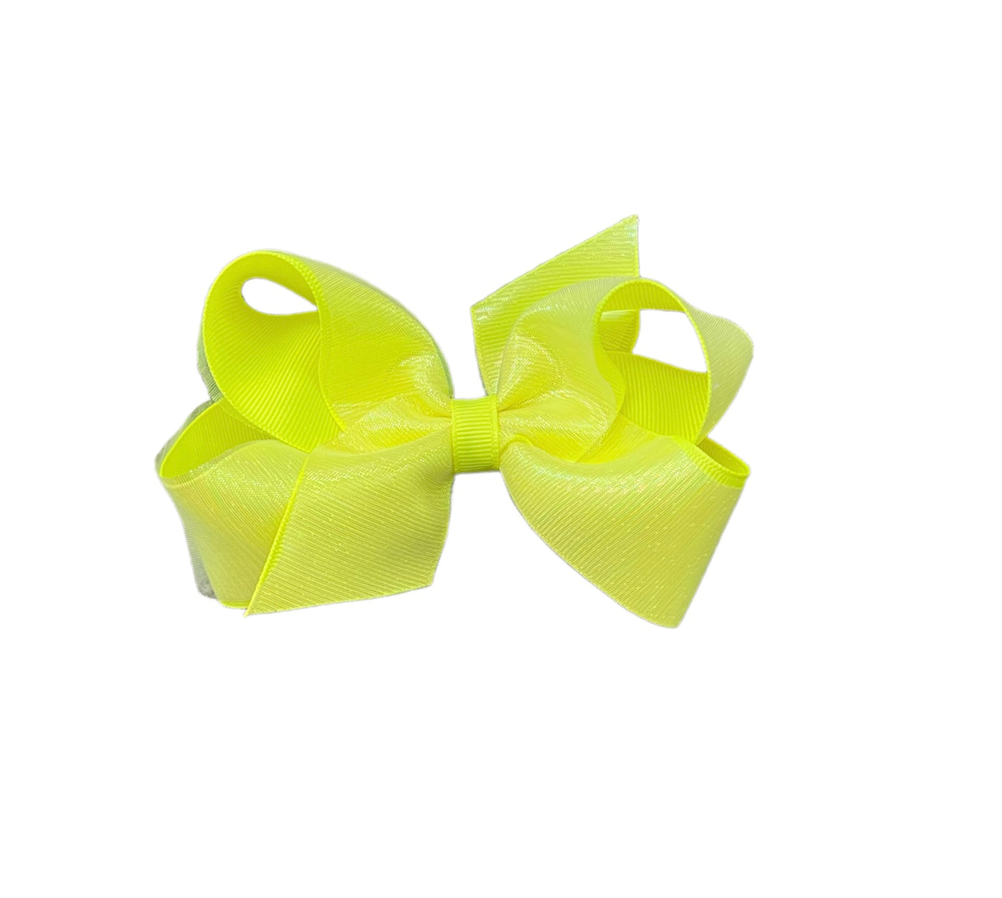 Wee Ones Ansi Yellow Overlay Grosgrain Bow