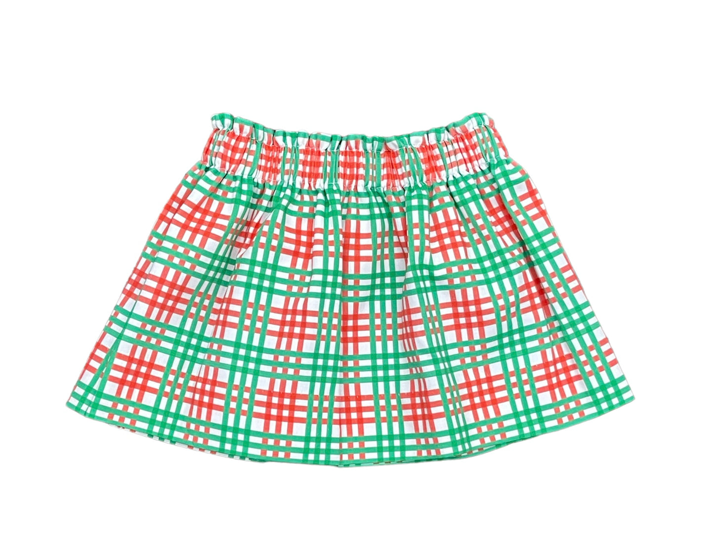 Lulu Bebe Zoe Christmas Plaid Skirt
