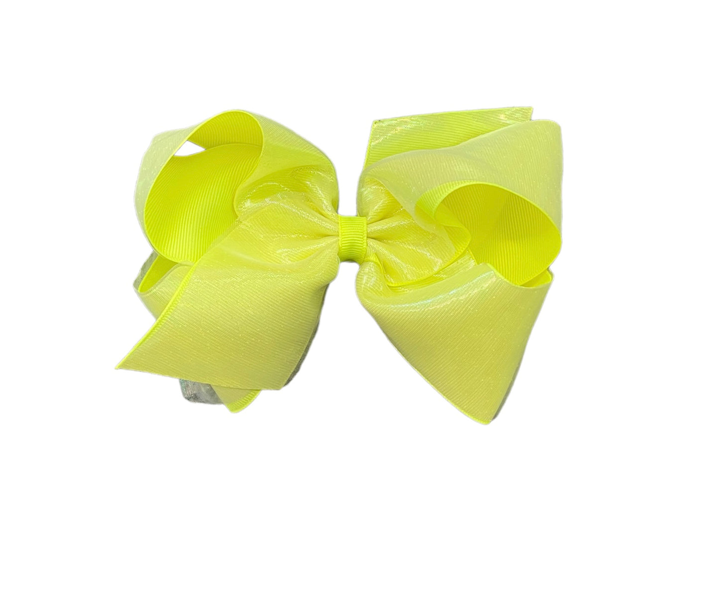 Wee Ones Ansi Yellow Overlay Grosgrain Bow