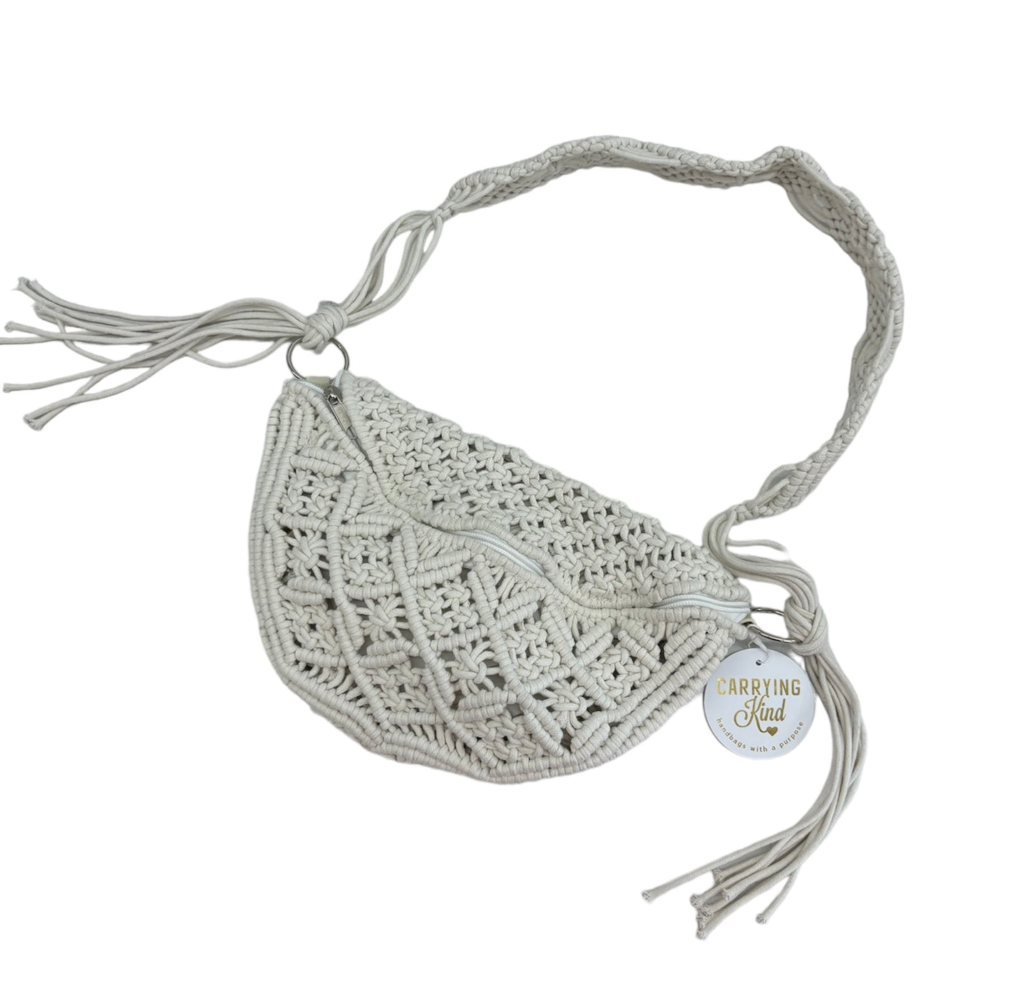 Carrying Kind Aida Macrame Purse