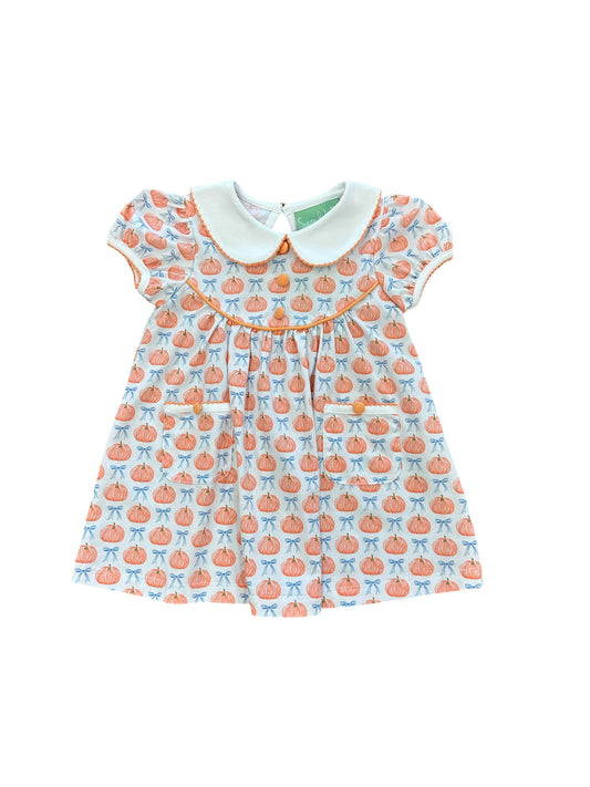 Sage & Lilly Orange Pumpkins Dress