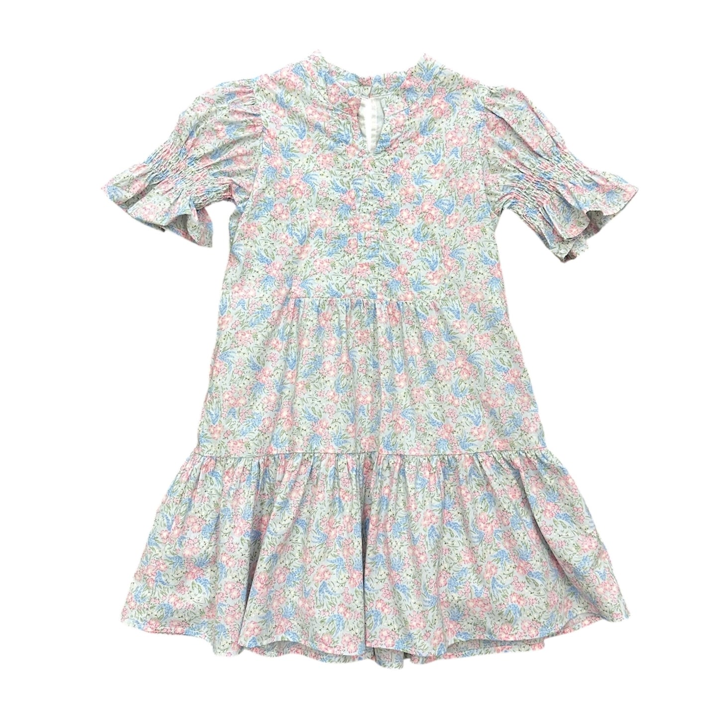 Lulu Bebe Carmen Pink Blue Floral Dress