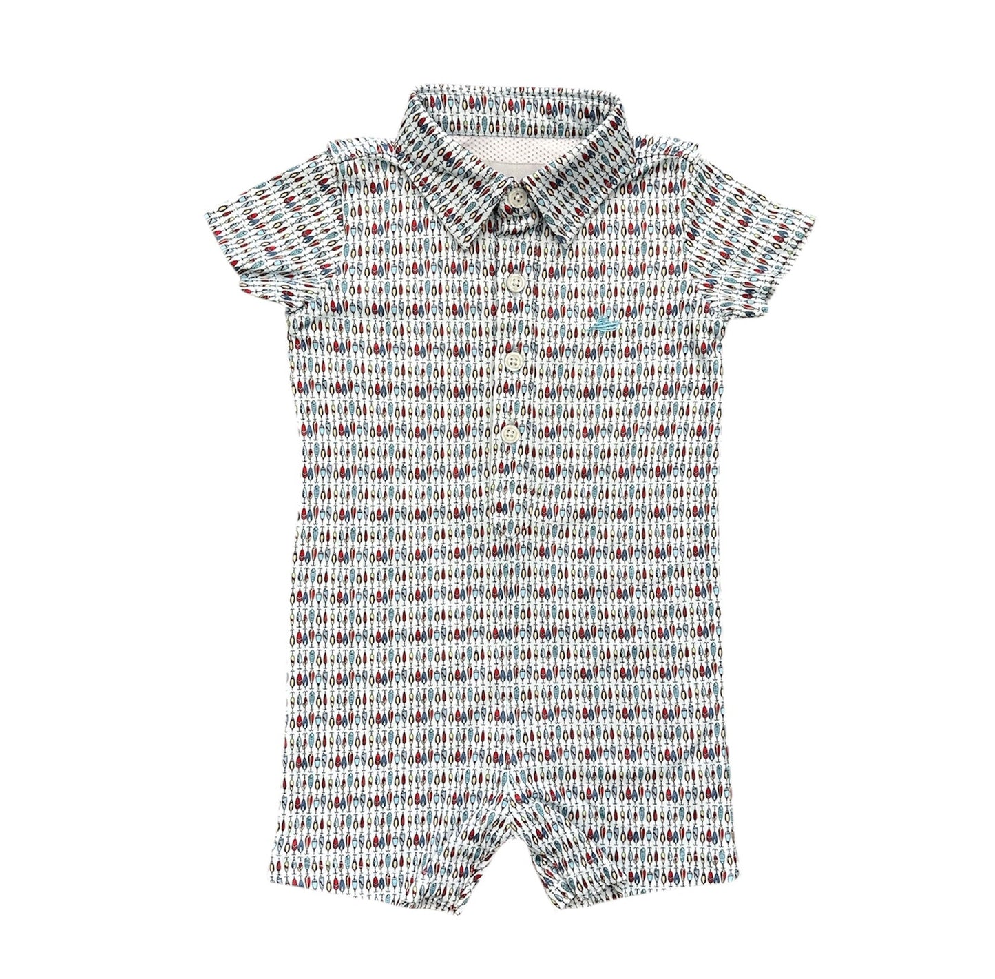 South Bound Fishing Lures Polo Romper