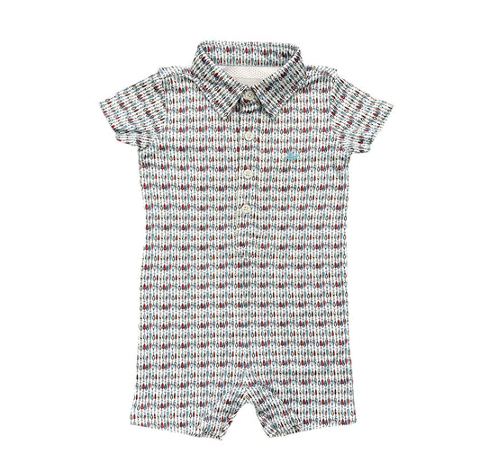 South Bound Fishing Lures Polo Romper