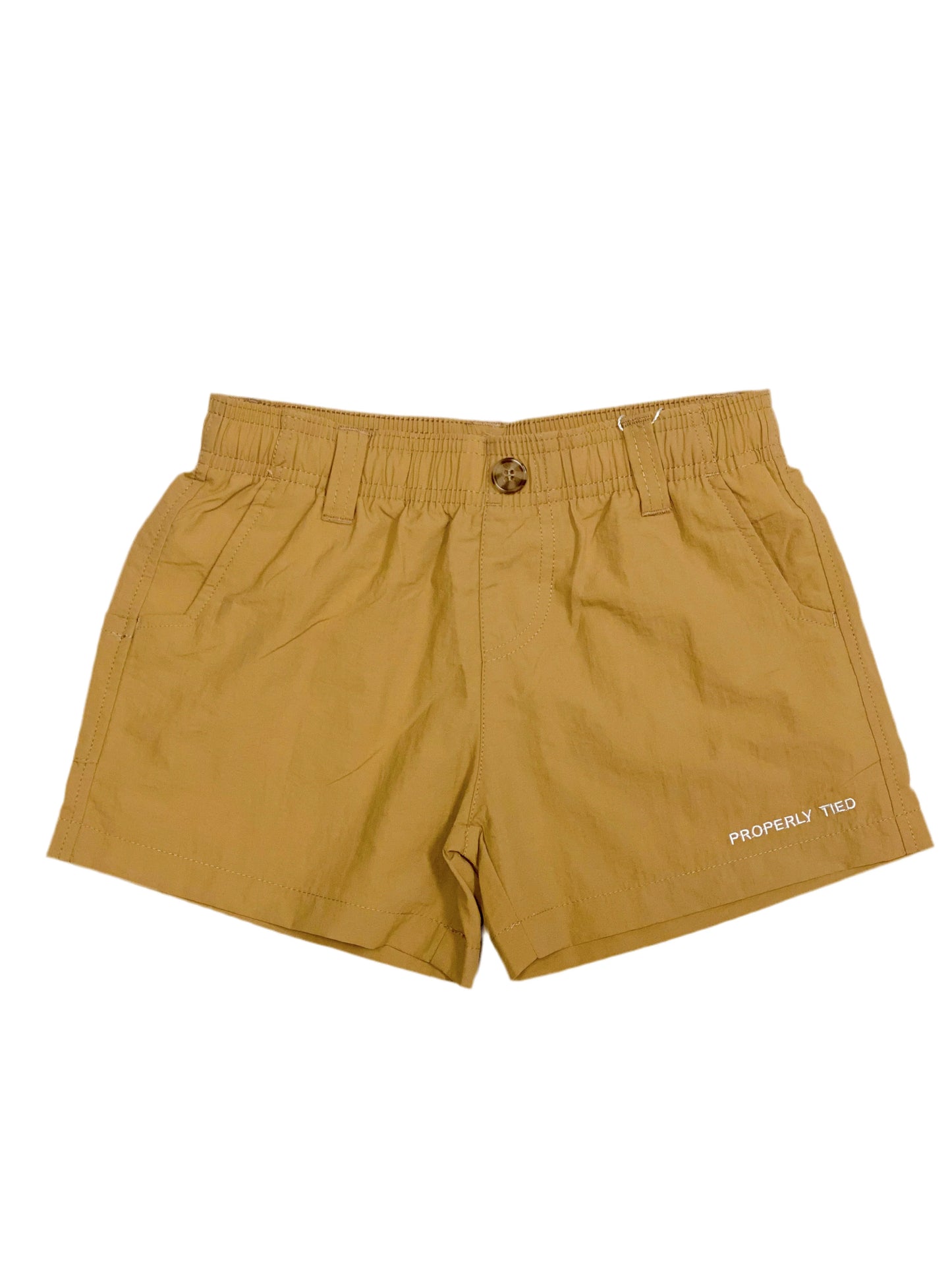 Properly Tied Camel Mallard Shorts