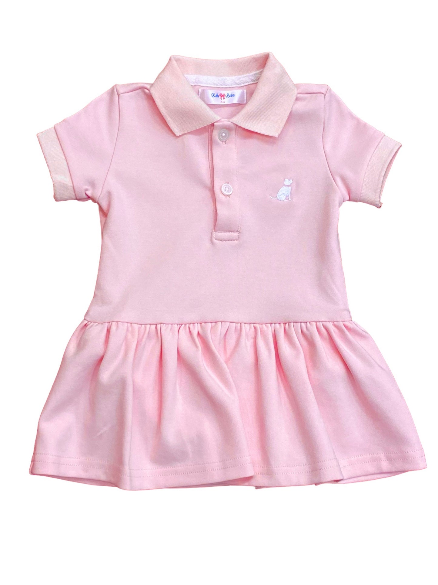 LB Kids Ashley Pink Polo Onesie