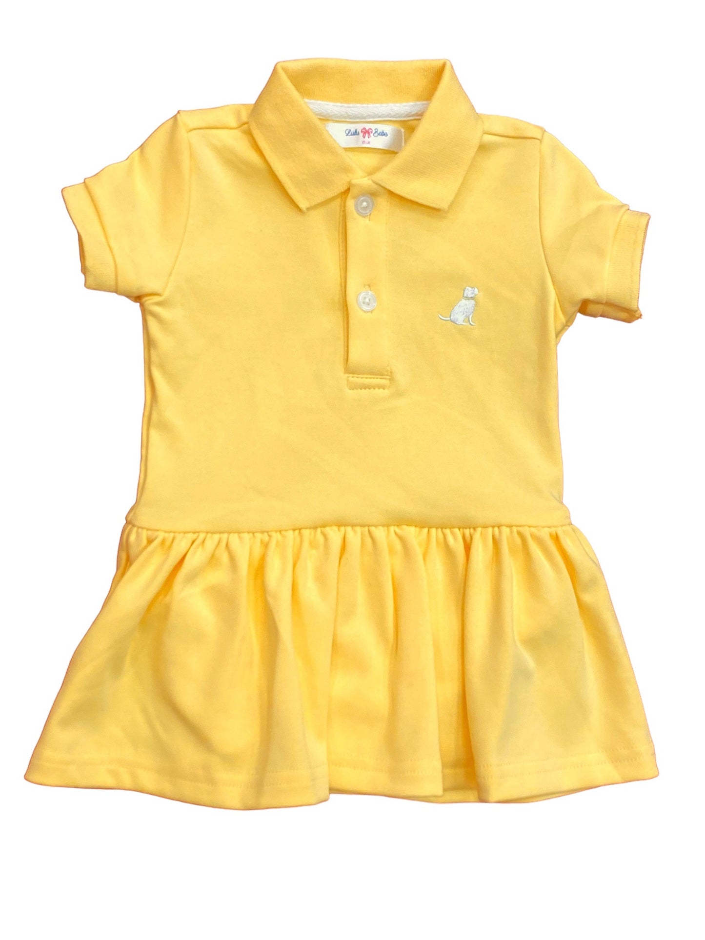 LB Kids Ashley Yellow Polo Dress