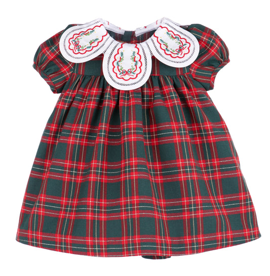 Sophie & Lucas Green Holiday Plaid Petal Float