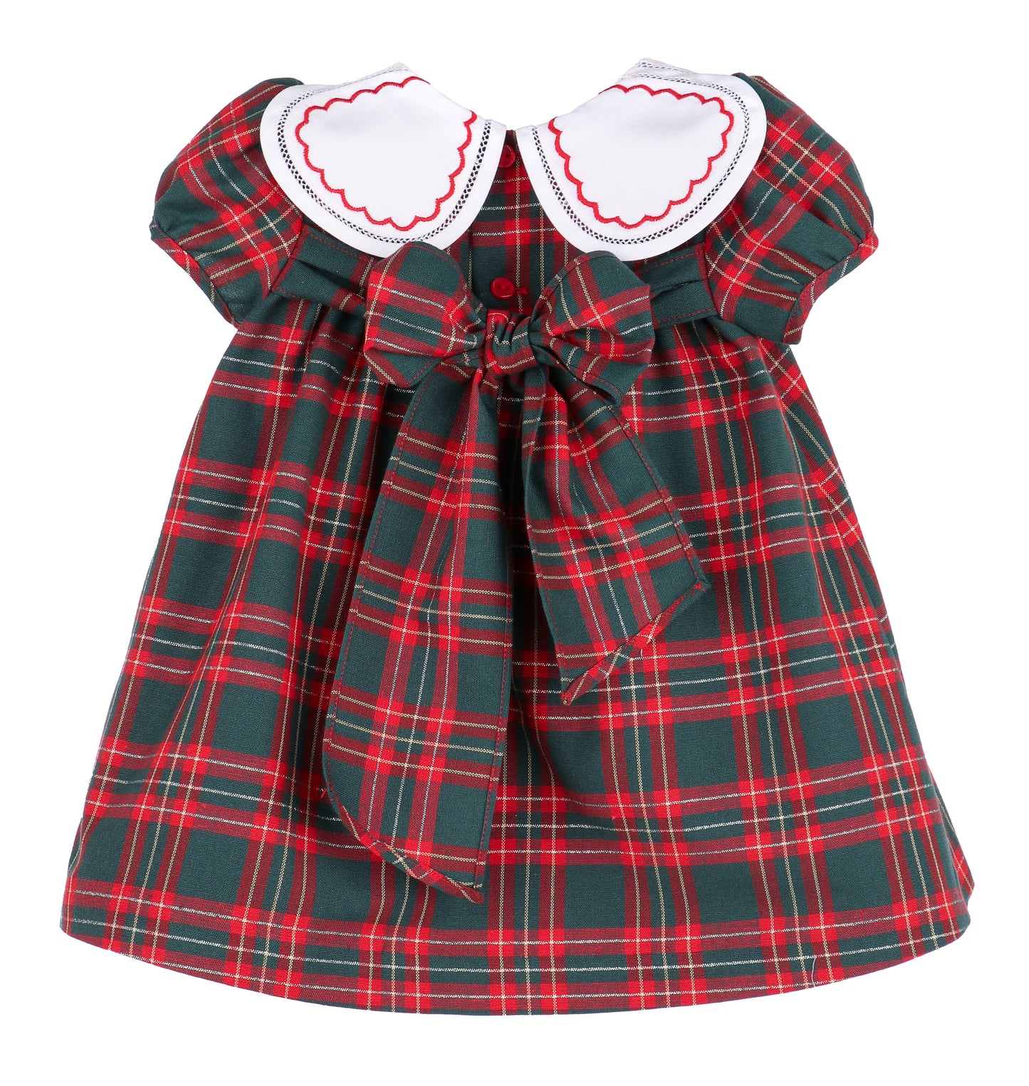 Sophie & Lucas Green Holiday Plaid Petal Float
