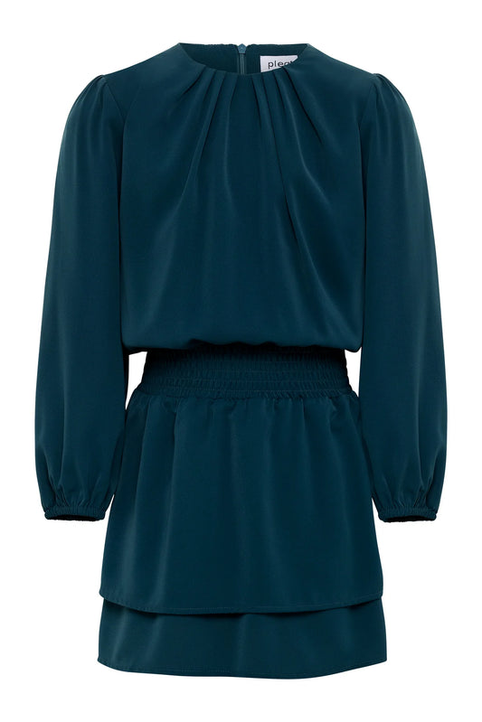 Pleat Ruby Teal Dress