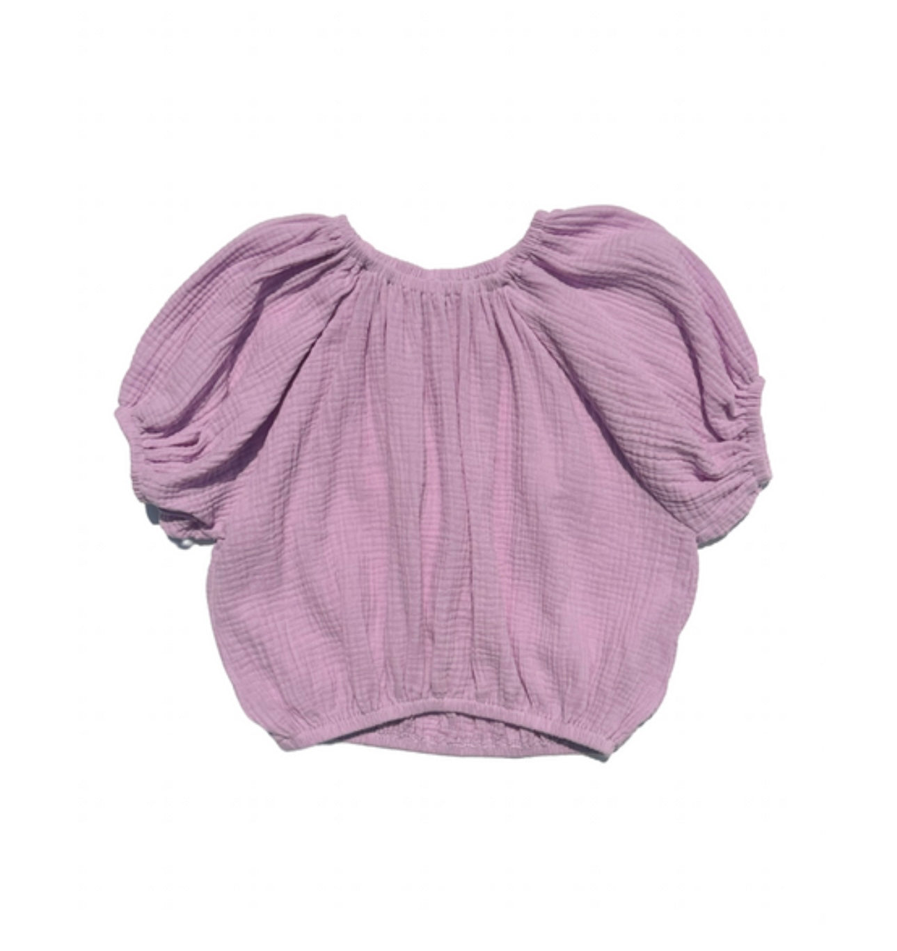 Pleat Alexis Orchid Gauze Top