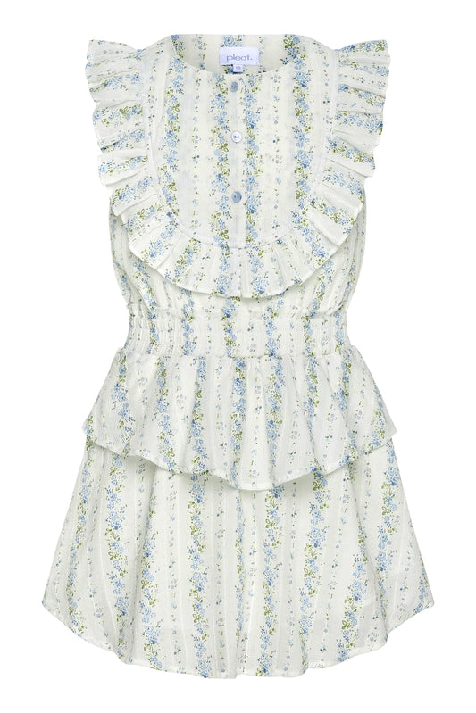 Pleat Secret Garden Jane Dress