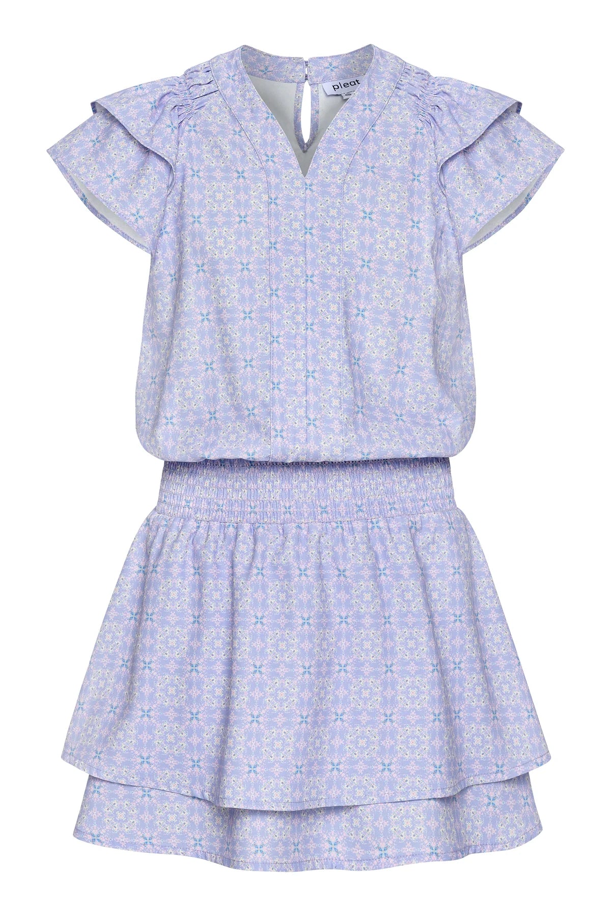 Pleat Periwinkle Lola Dress