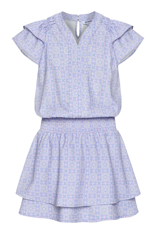Pleat Periwinkle Lola Dress