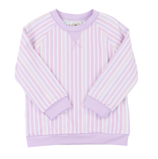 Cypress Row Seaside Stripe Palmer Pullover