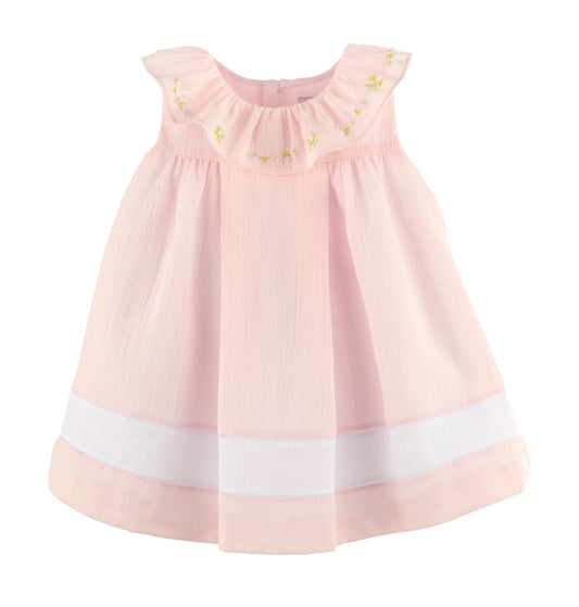Sophie & Lucas Pink Daisy Chain Ruffle Dress