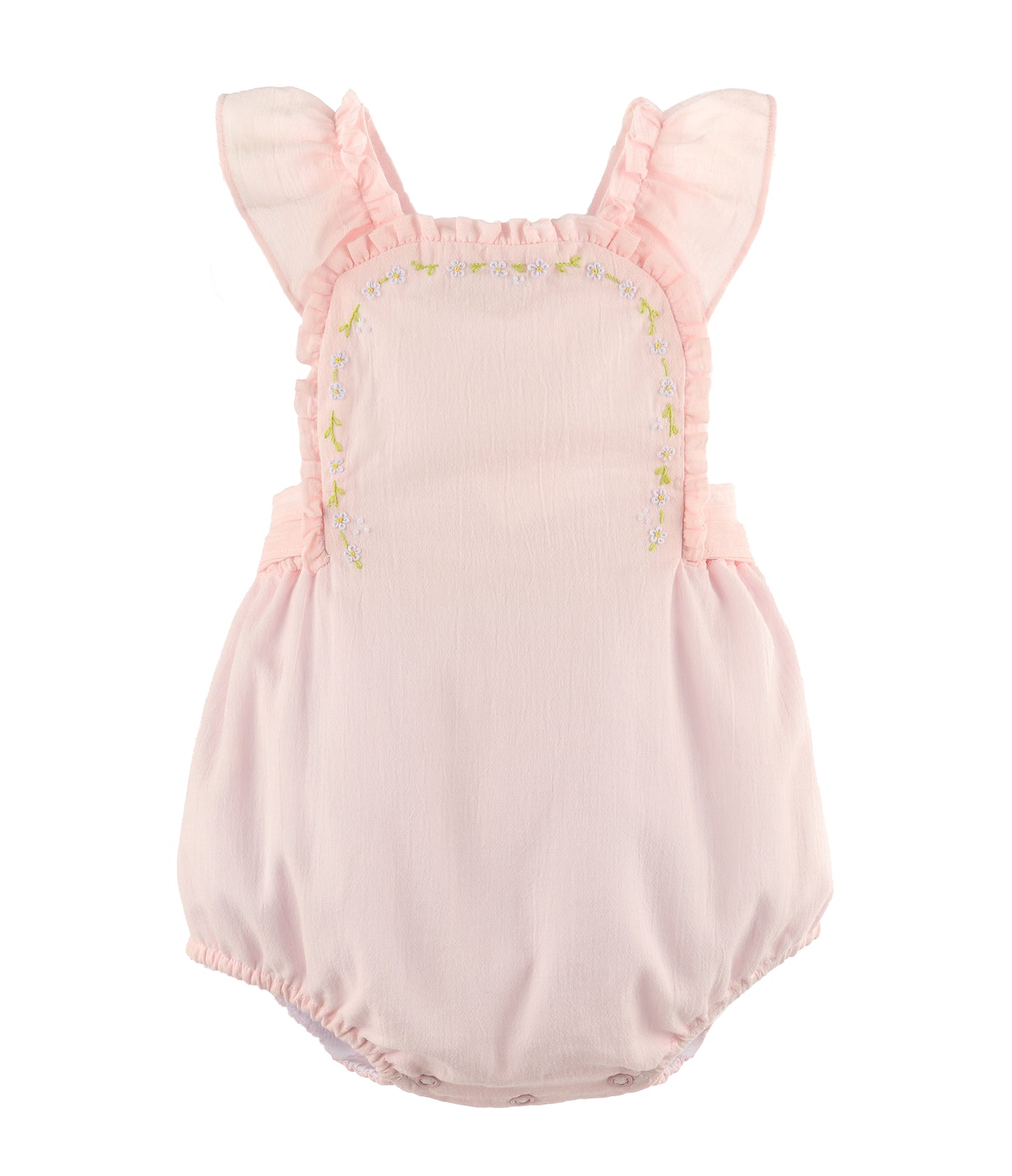 Sophie & Lucas Pink Daisy Chain Sunsuit