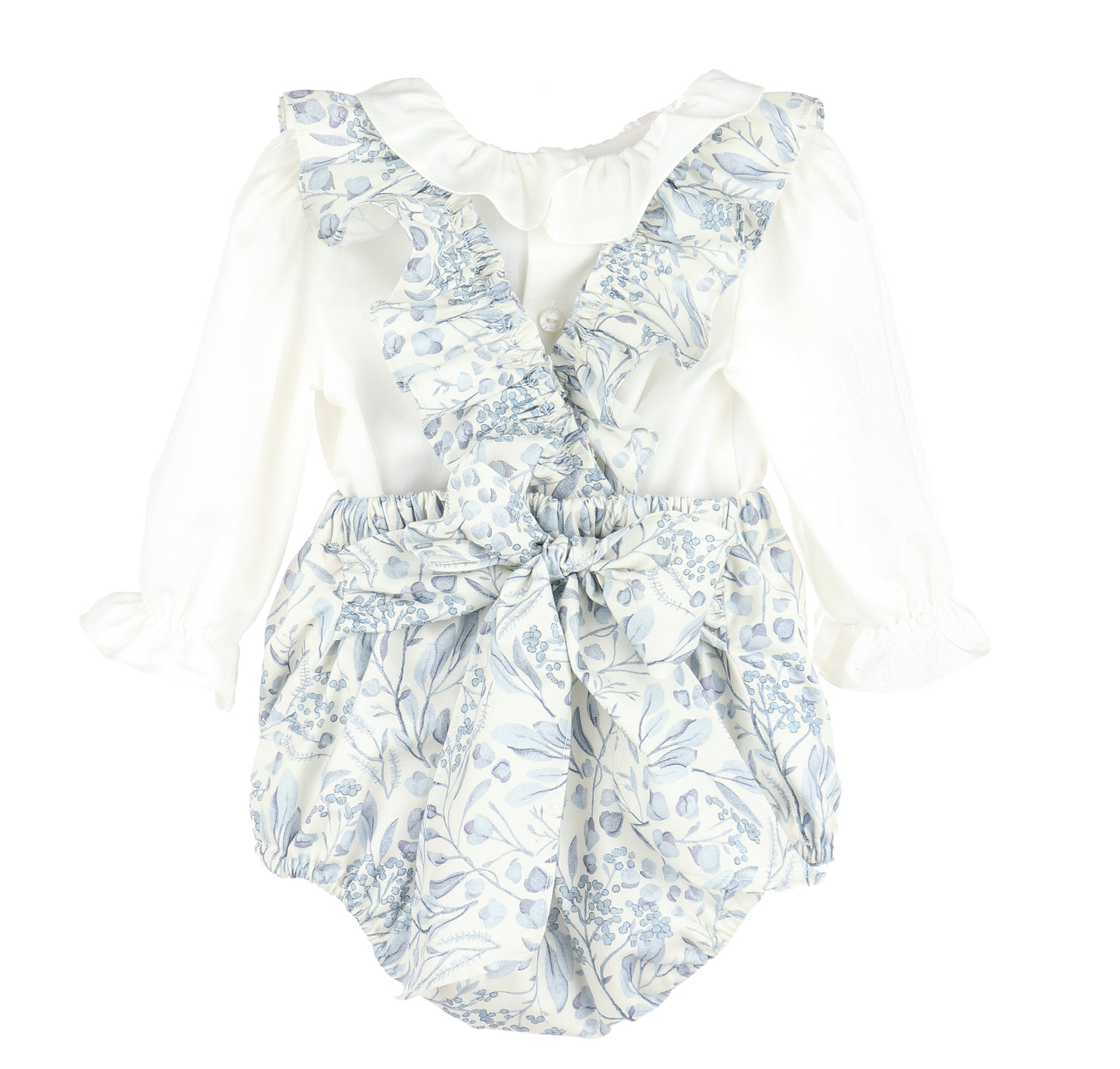 Sophie & Lucas Blue Eucalyptus Floss Vintage Overall Set