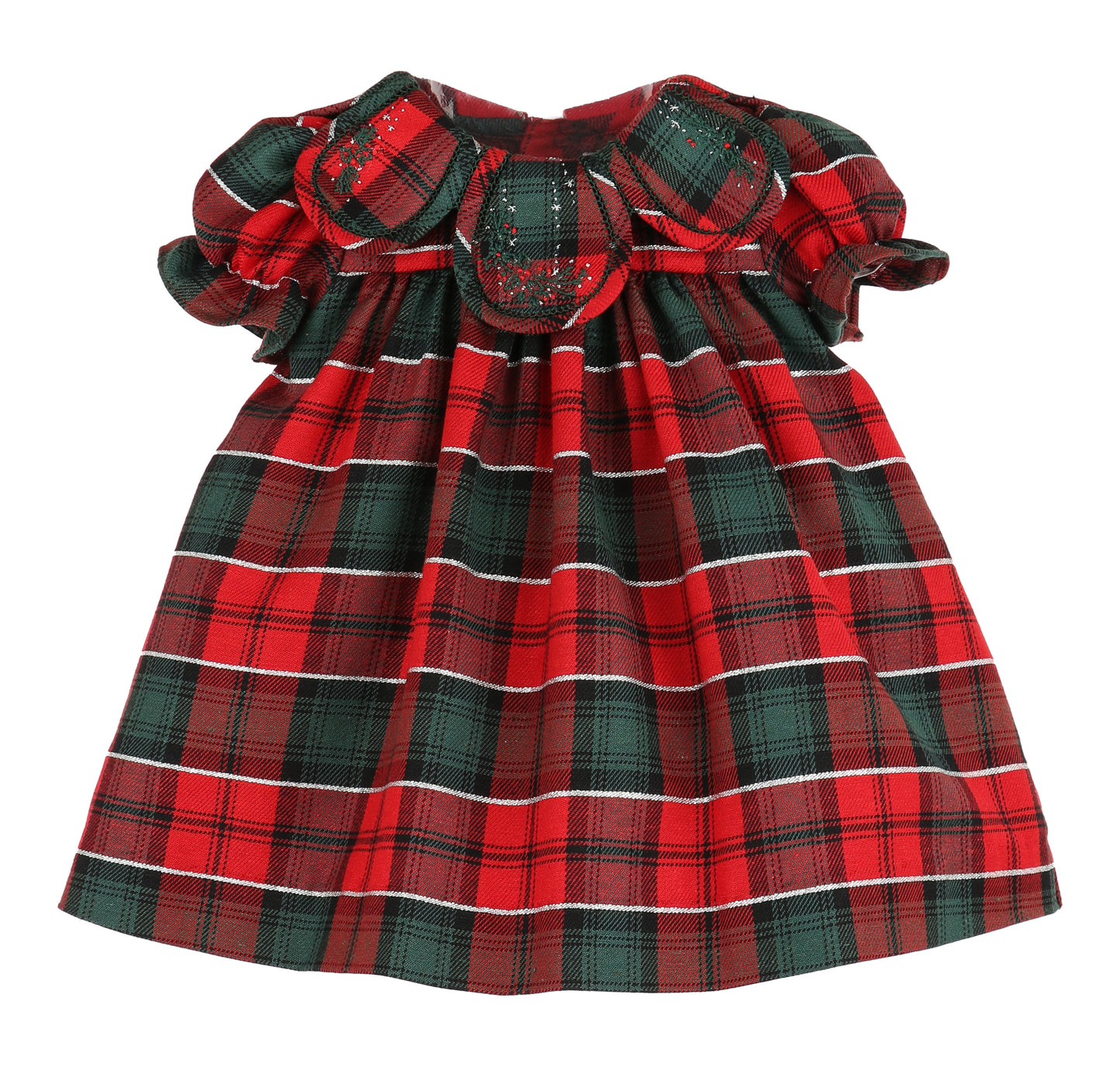 Sophie & Lucas Tartan Tidings Petal Dress