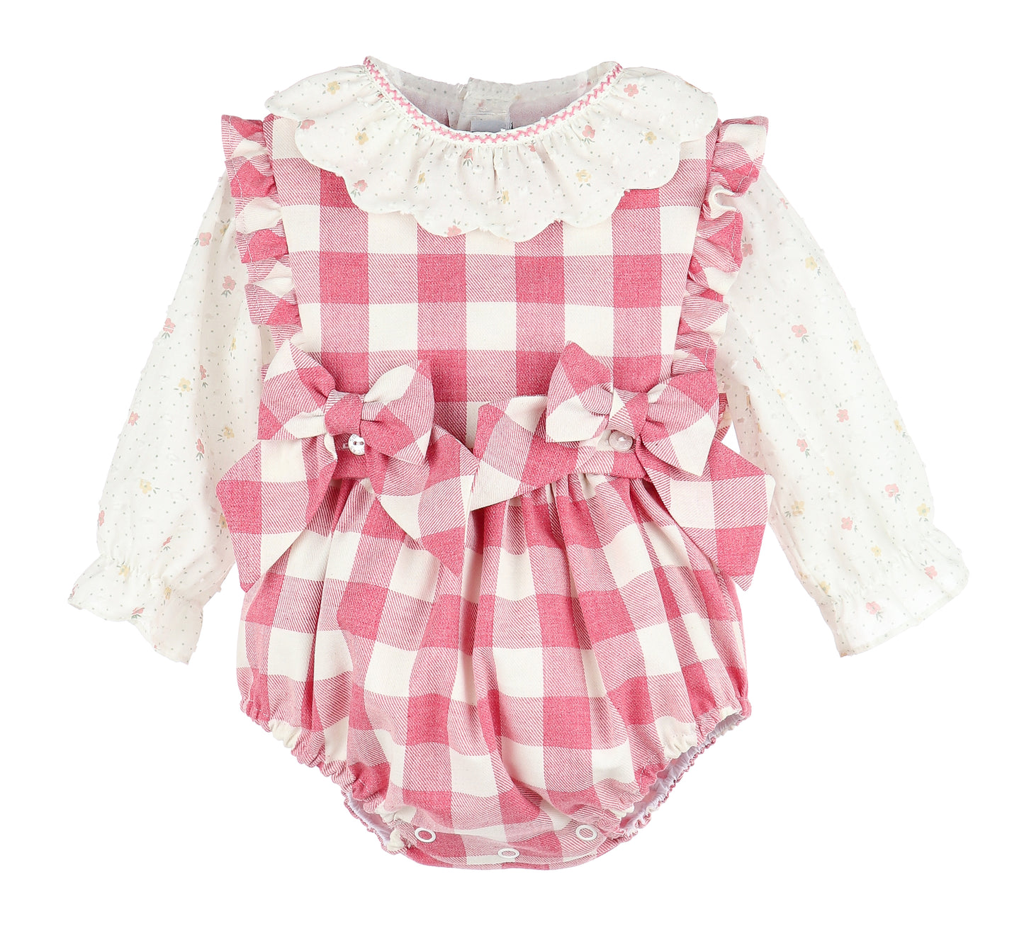 Sophie & Lucas Pink Prim & Pint OG Overall Set