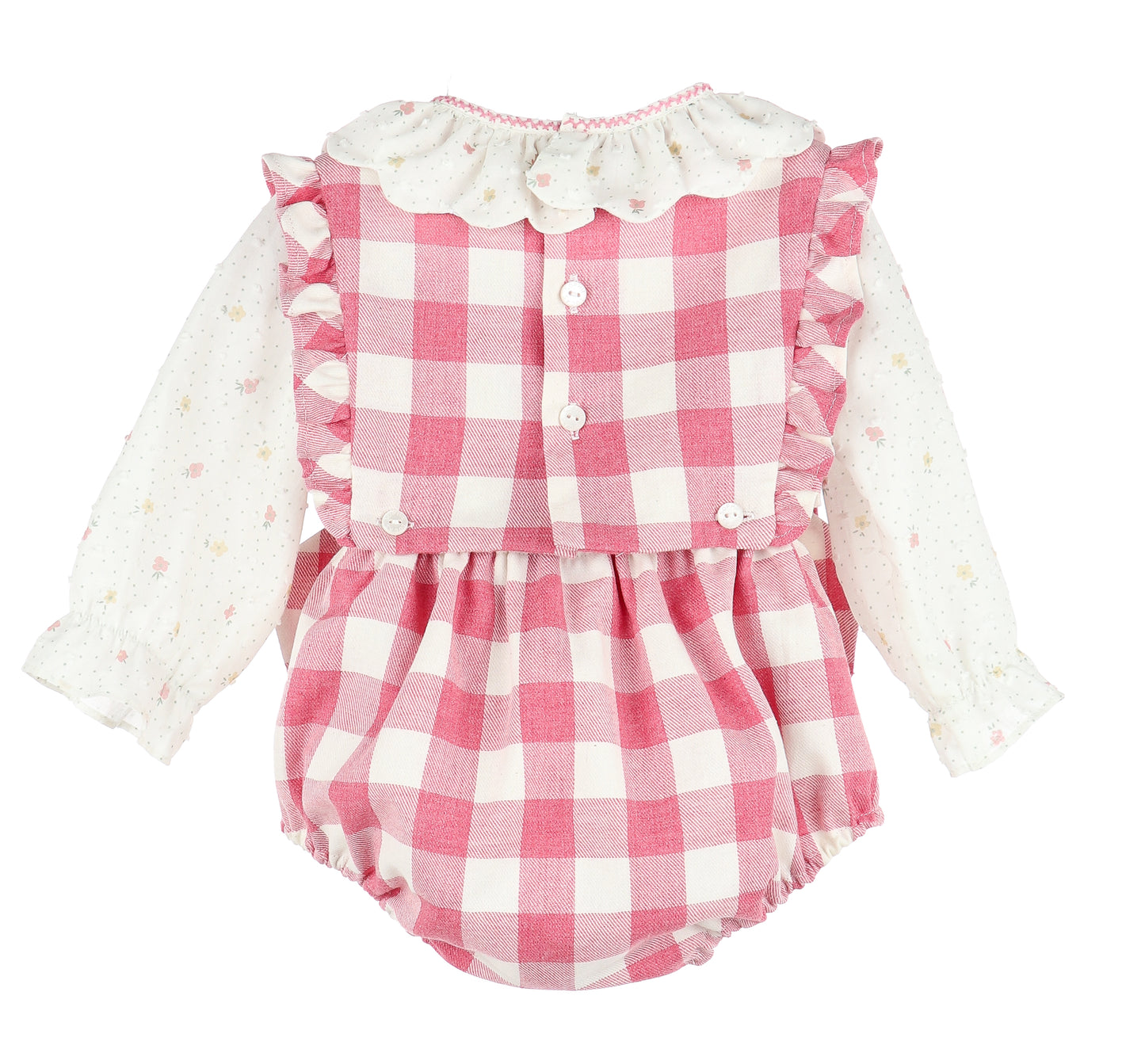 Sophie & Lucas Pink Prim & Pint OG Overall Set