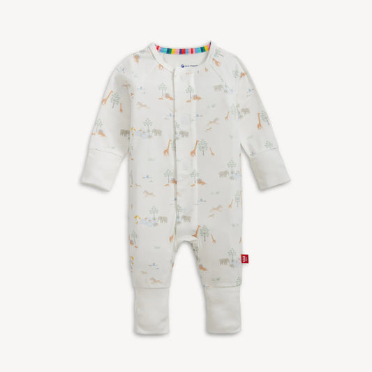 Magnetic Me White Serene Safari Modal Footie