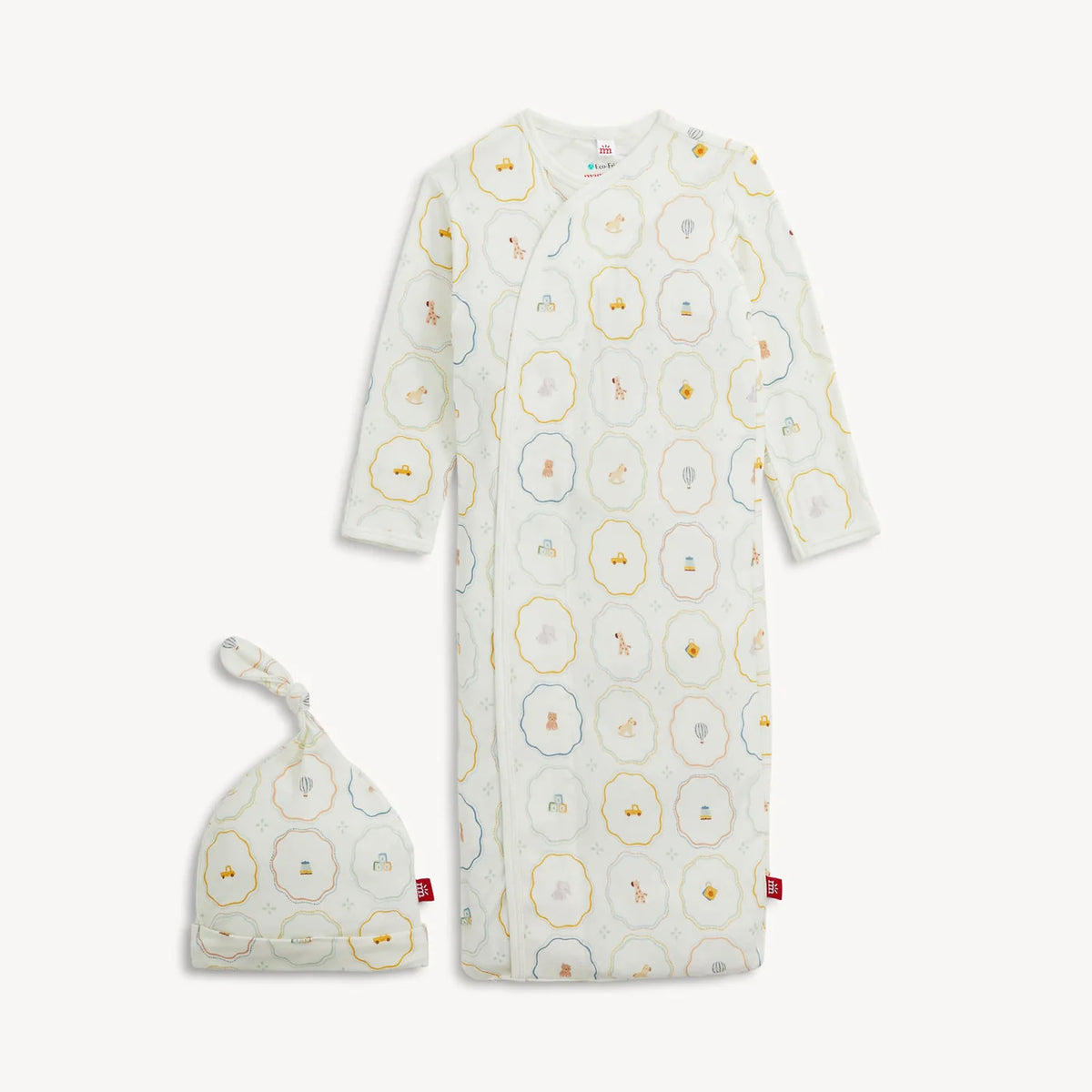 Magnetic Me Cream Nursery Magic Gown & Hat Set