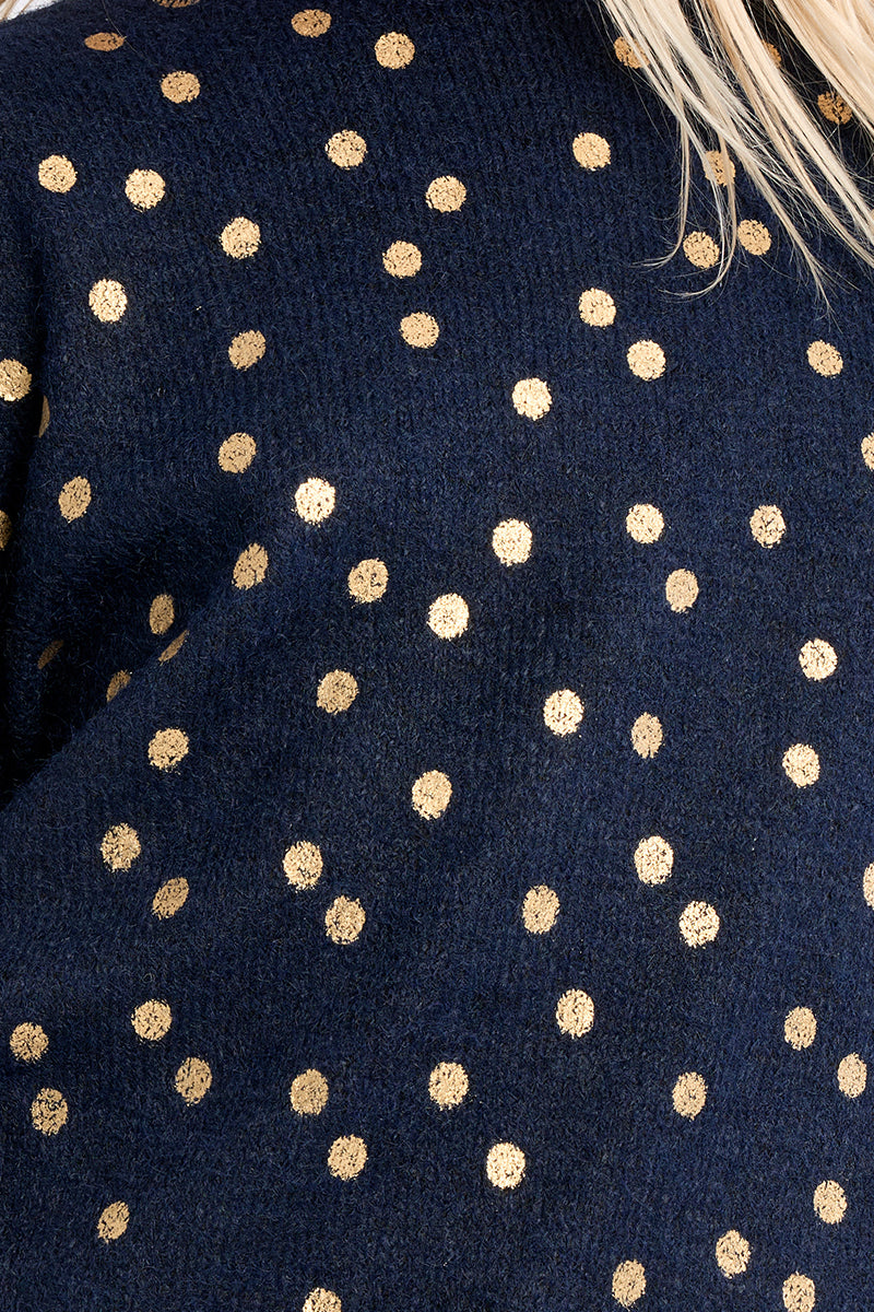 Molly Bracken Girl Navy Knitted Sweater