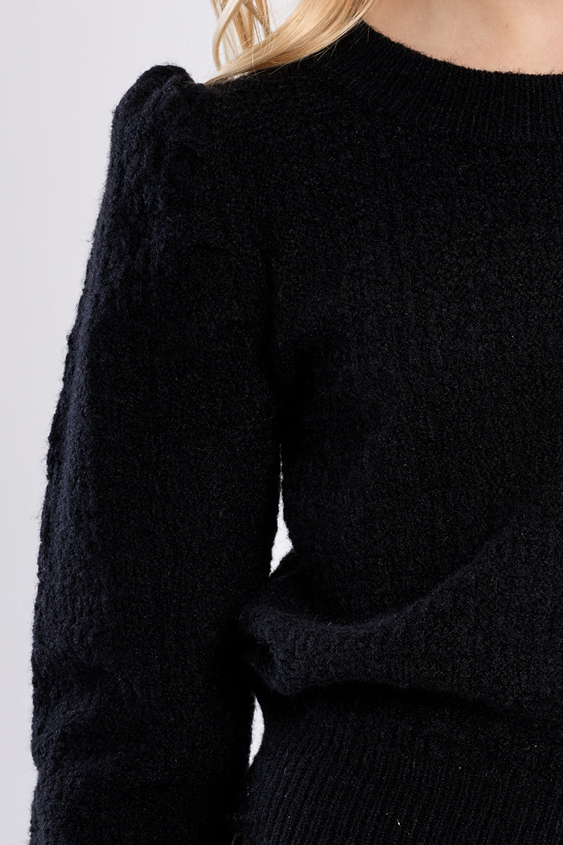 Molly Bracken Girl Black Knitted Sweater