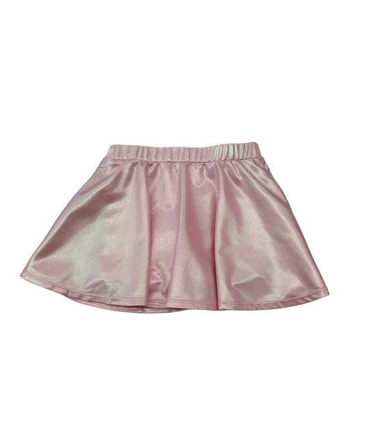 Lulu Bebe Zoe Metallic Pink Skirt