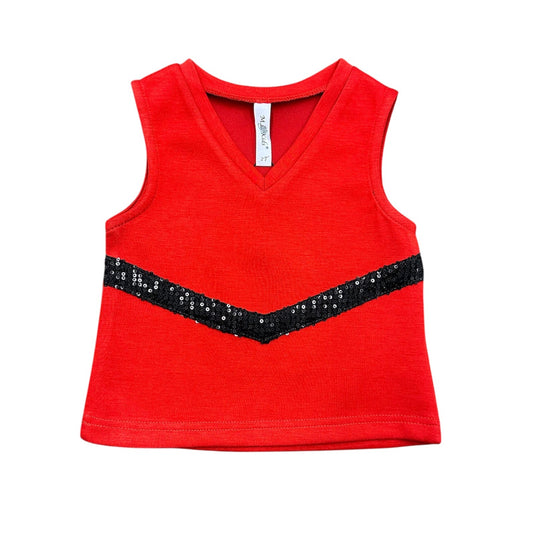 ML Kids Game Day V-Stripe Cheer Tank