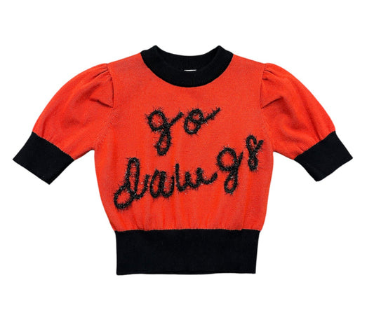 Lulu Bebe Iris Go Dawgs Tinsel Top