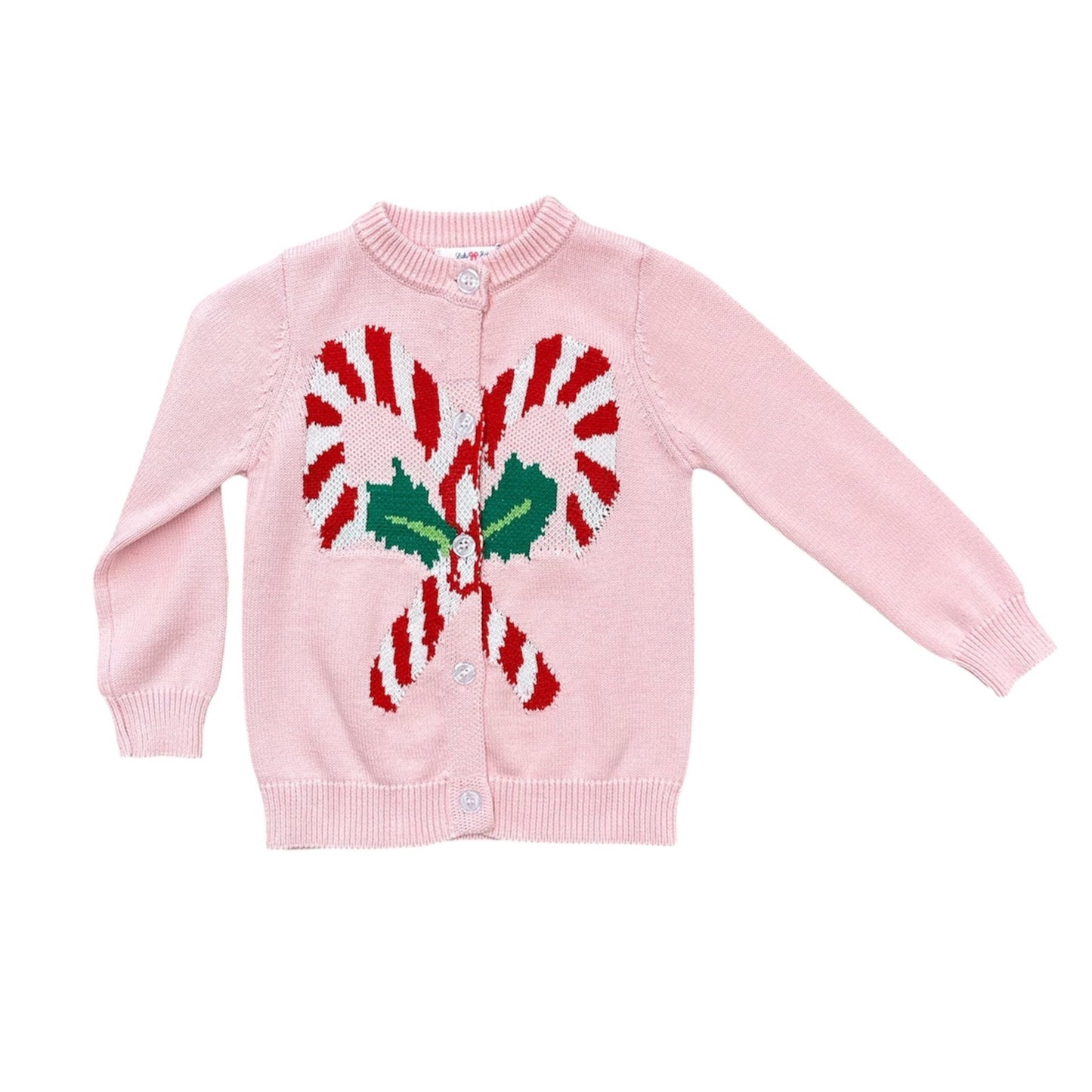Lulu Bebe Cindy Candy Cane Knit Sweater