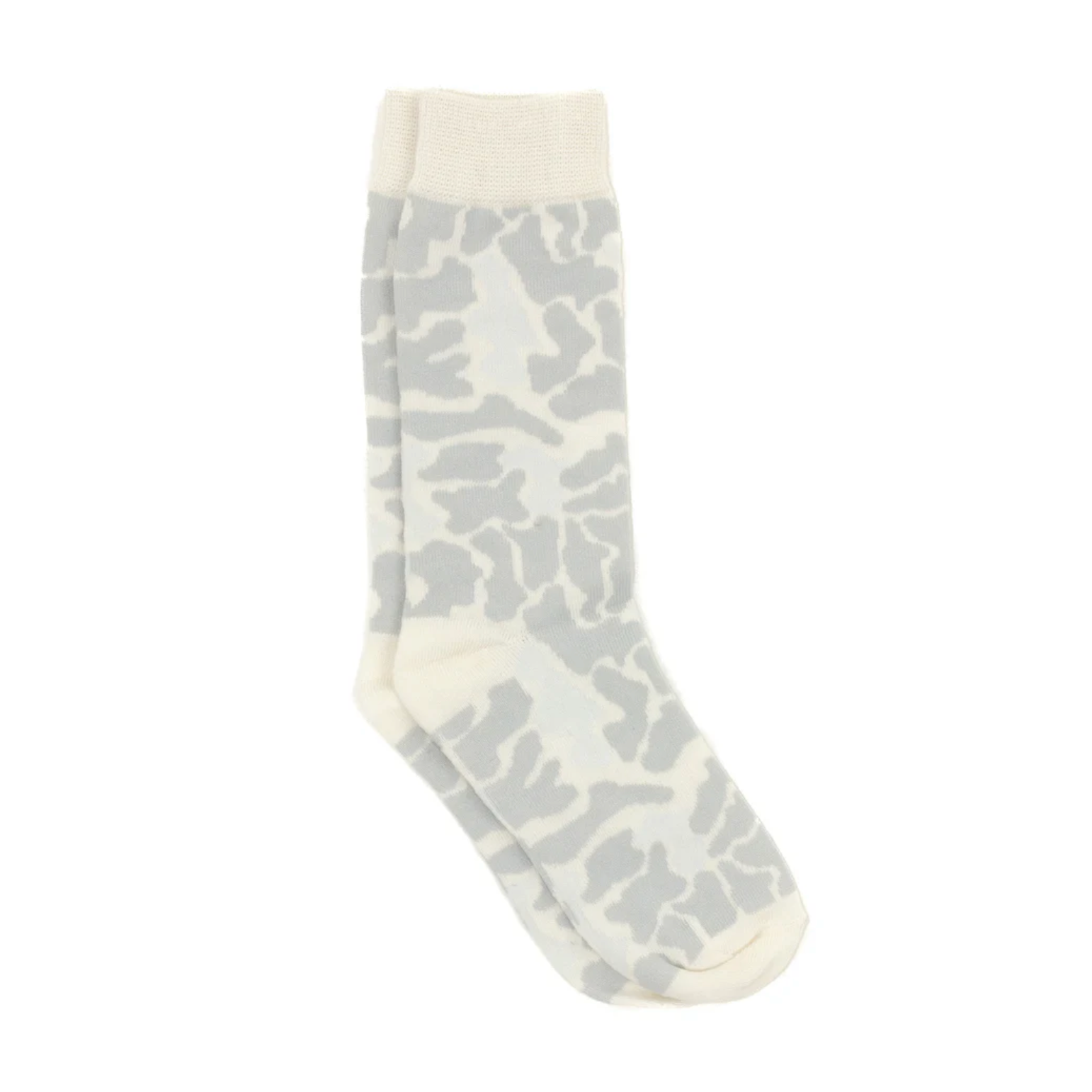 Properly Tied Lucky Duck dress socks in polar camo pattern made from cotton blend with playful duck accents.