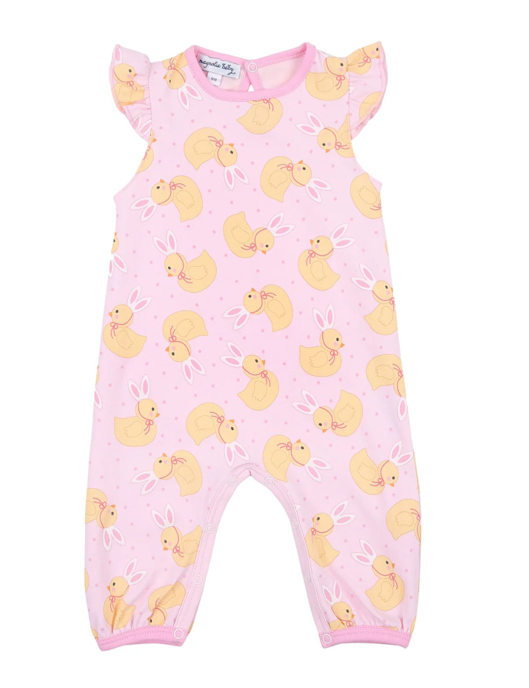 Magnolia Baby Bunny Ears Printed Flutters Playsuit