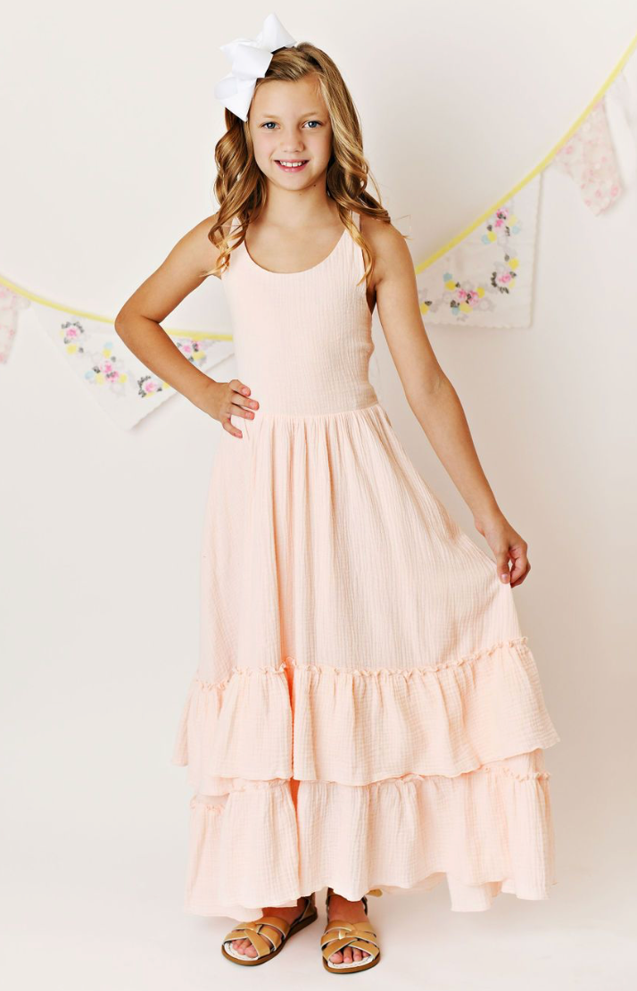 Serendipity Clothing Co Pink Maxi Twirl Dress