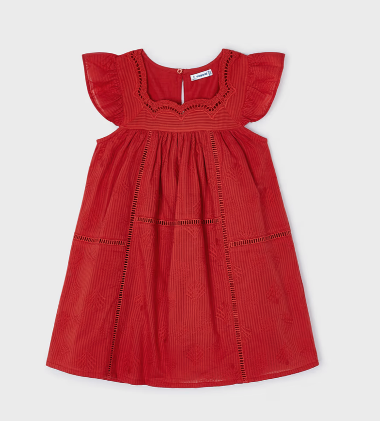 Mayoral Girl Candy Apple Detail Dress