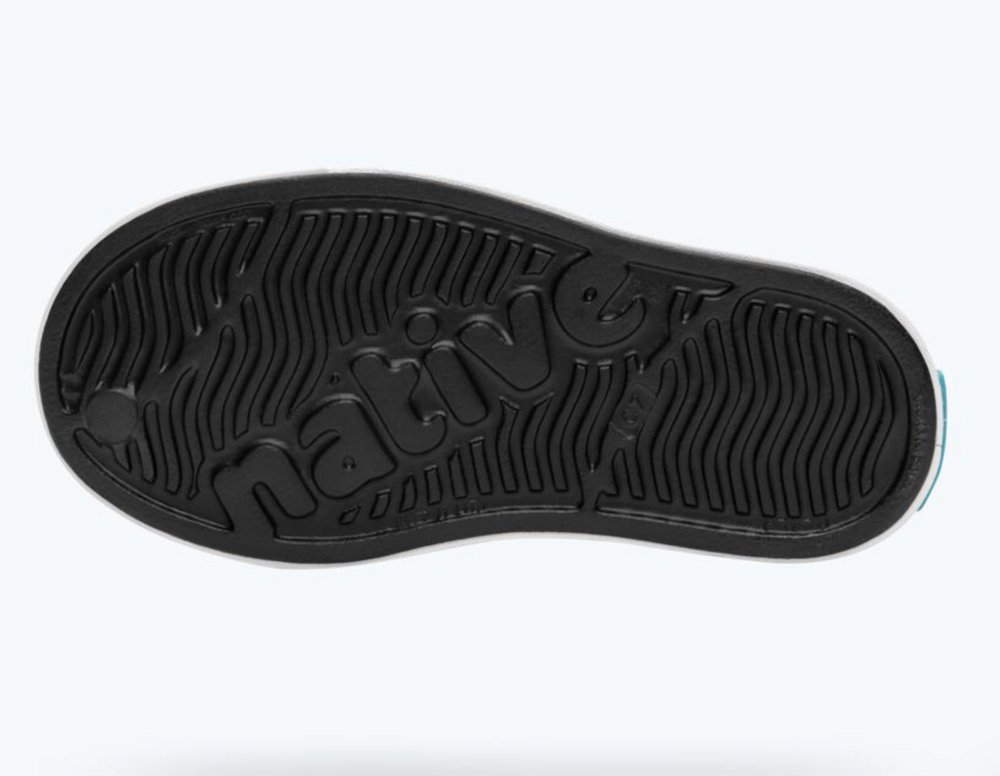 Native Jefferson Jiffy Black/Shell White Slip On Shoe