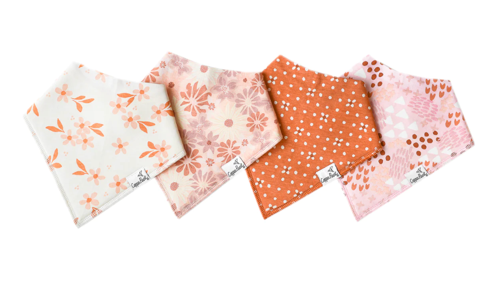 Copper Pearl Baby Bandana Bibs