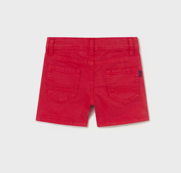 Mayoral Baby Boy Red 5 Pocket Twill Shorts