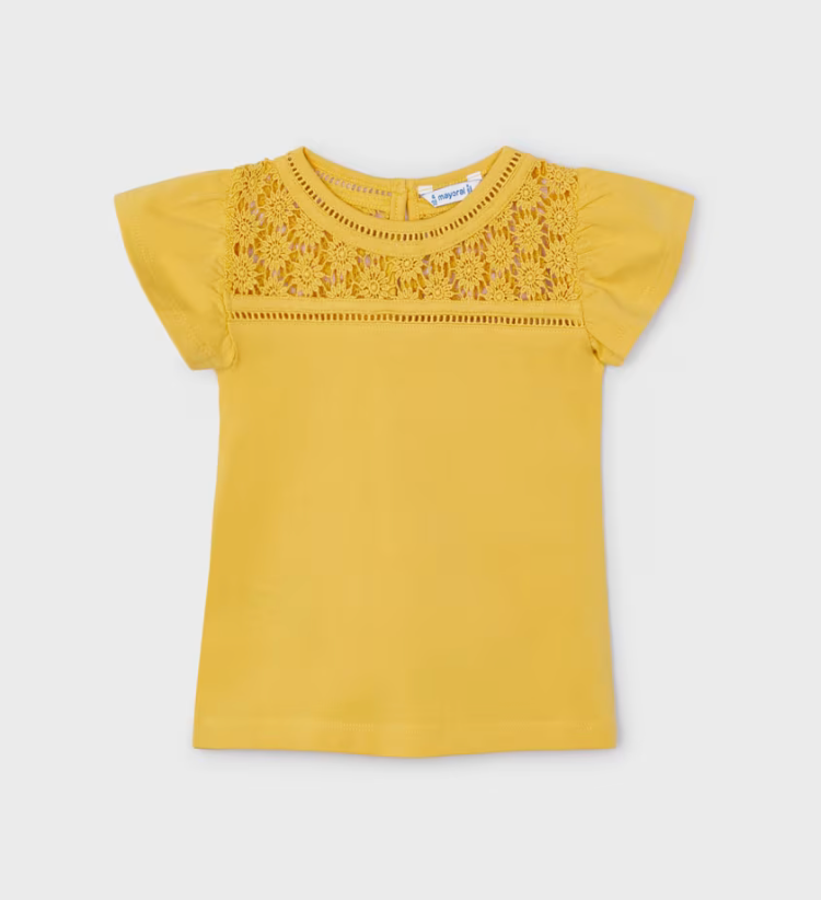 Mayoral Girl Honey Crochet Shirt