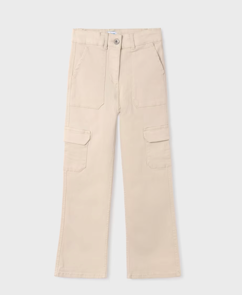 Mayoral Tween Light Khaki Twill Pants