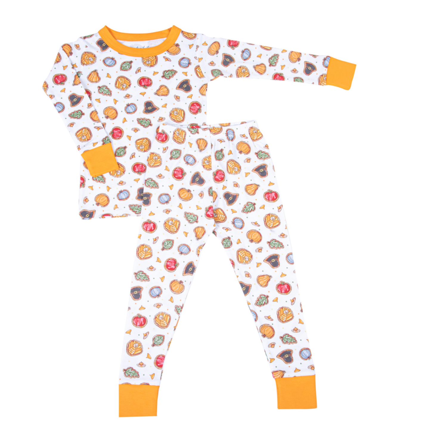 Magnolia Baby Gobble, Gobble Cookies Long Pajamas