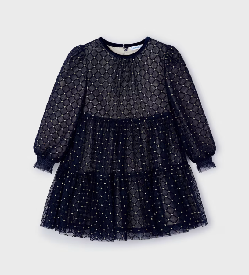 Mayoral Girl Navy Tulle Dress