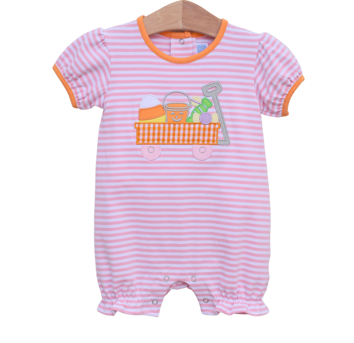 Trotter Street Kids Girls Halloween Wagon Romper