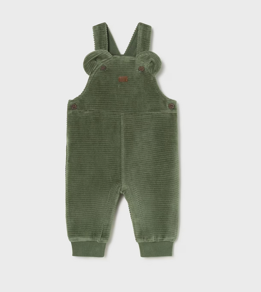 Mayoral Baby Boy Hunter Green Corduroy Overalls