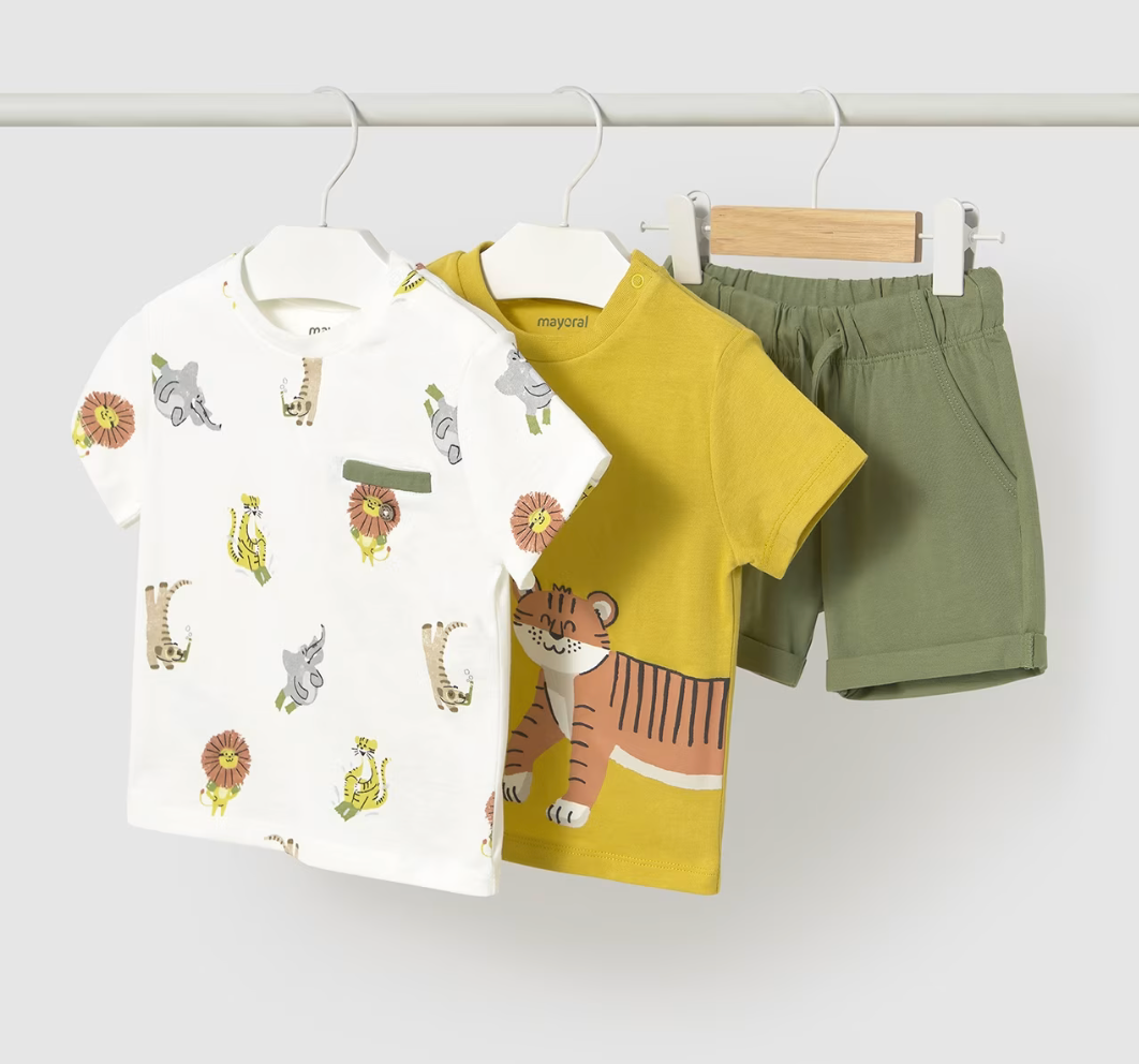 Mayoral Baby Boy Safari Short Set